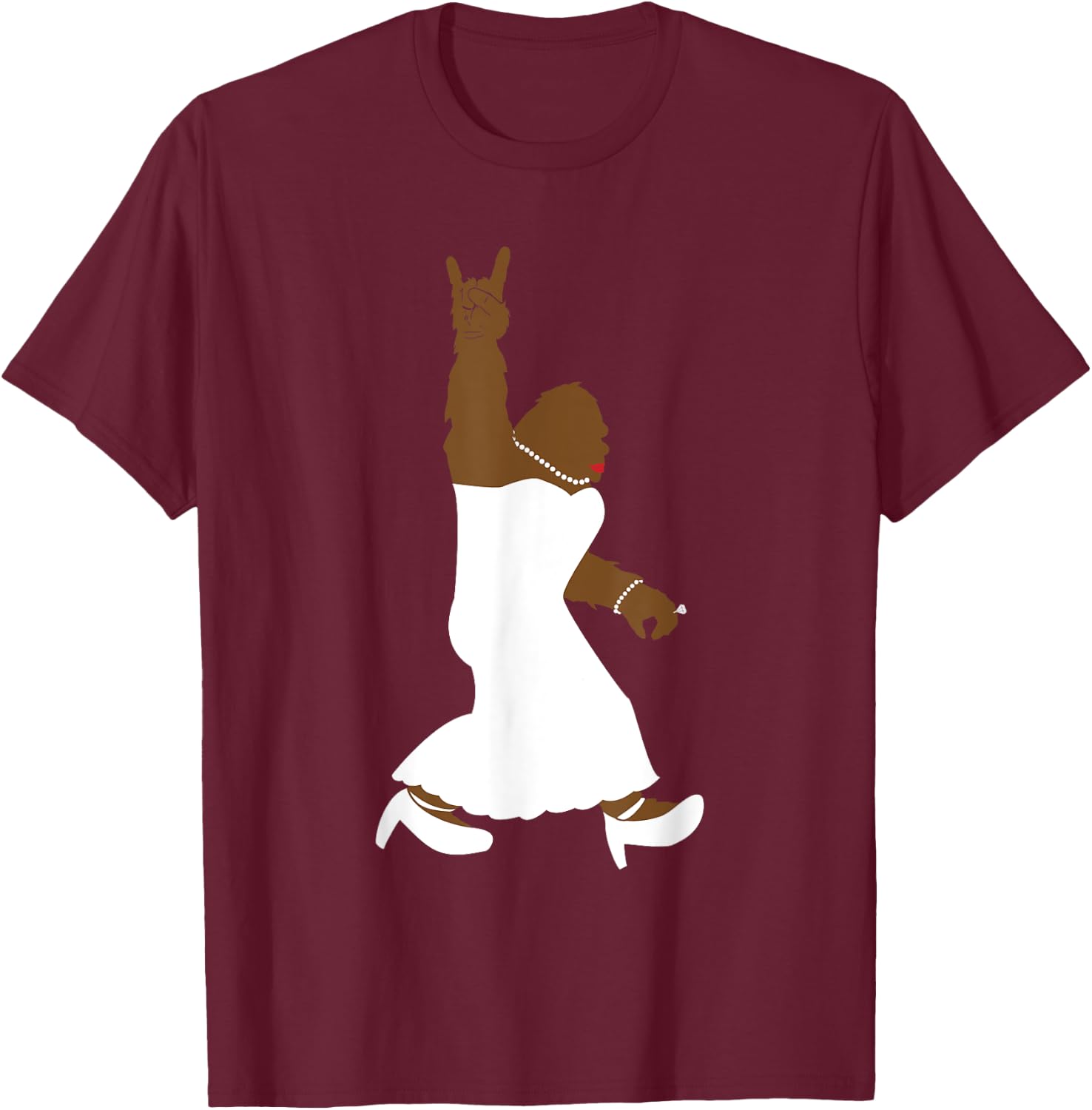 Bigfoot Rock and Roll Bachelorette Party Gift Bride T-Shirt - T-Shirt | Maroon