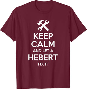 HEBERT Funny Surname Birthday Family Tree Reunion Gift T-Shirt - T-Shirt | Maroon