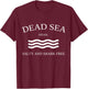 Dead Sea Salty Shark Free Funny Israel Travel T-Shirt - T-Shirt | Maroon
