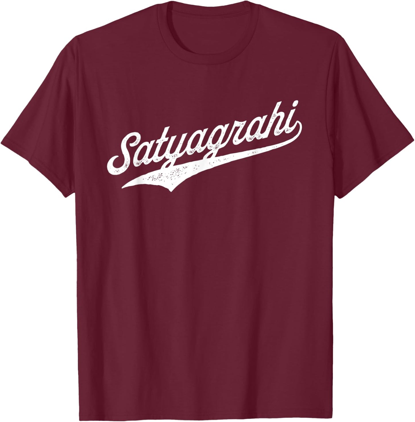 Satyagrahi - Satyagraha - Ahimsa - Yoga Sutras T-Shirt - T-Shirt | Maroon