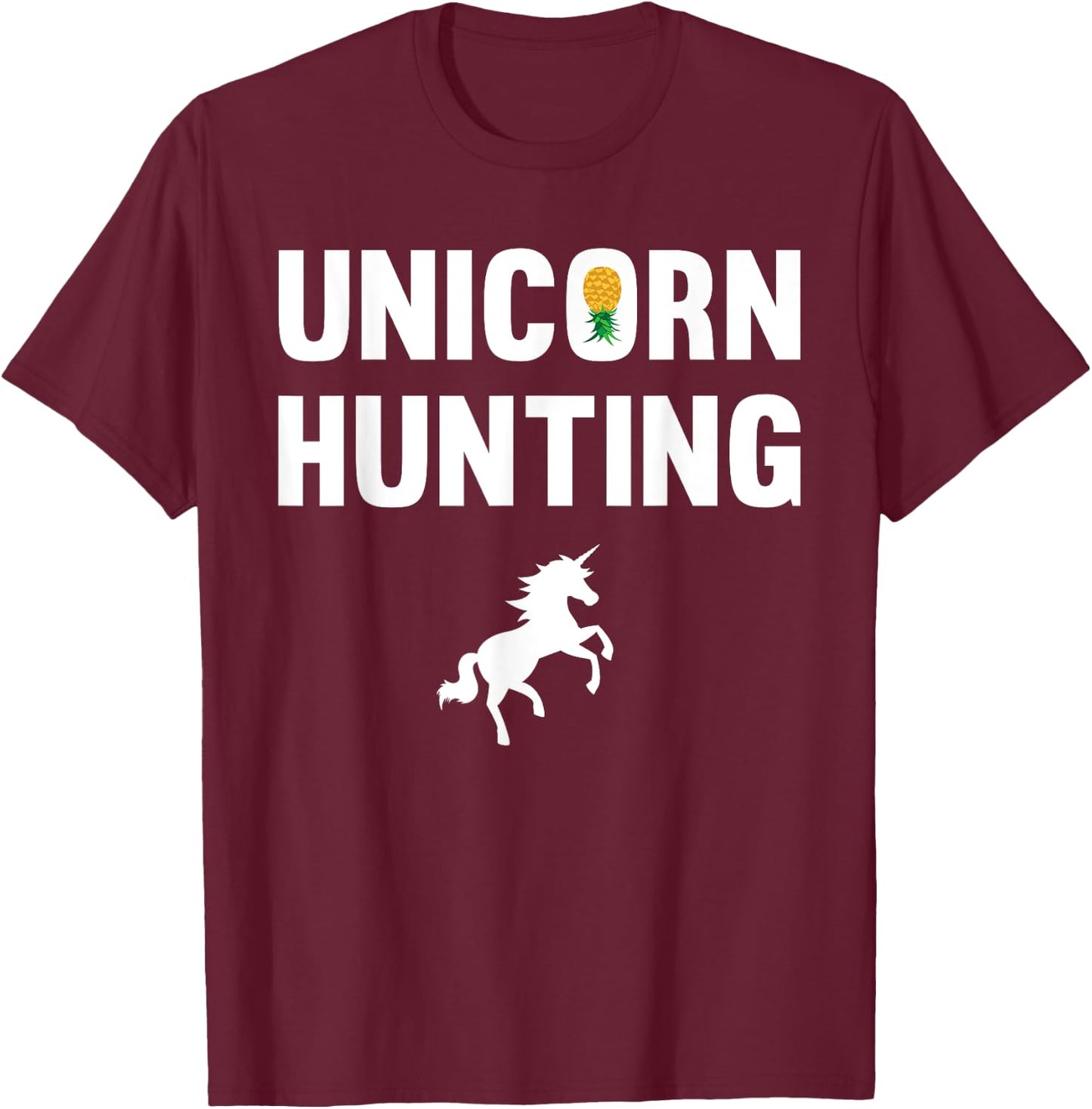 Unicorn Hunting Funny Swingers Polyamory Couple Swinging T-Shirt - T-Shirt | Maroon