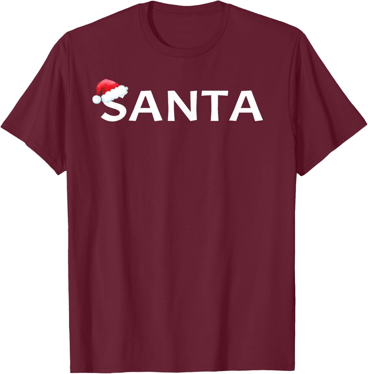 I Put Out For Santa Matching Couples Christmas Fun Idea T-Shirt - T-Shirt | Maroon