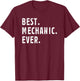 Best Mechanic Ever For Mechanical Engineer Hobbies Job Title T-Shirt - T-Shirt | Maroon