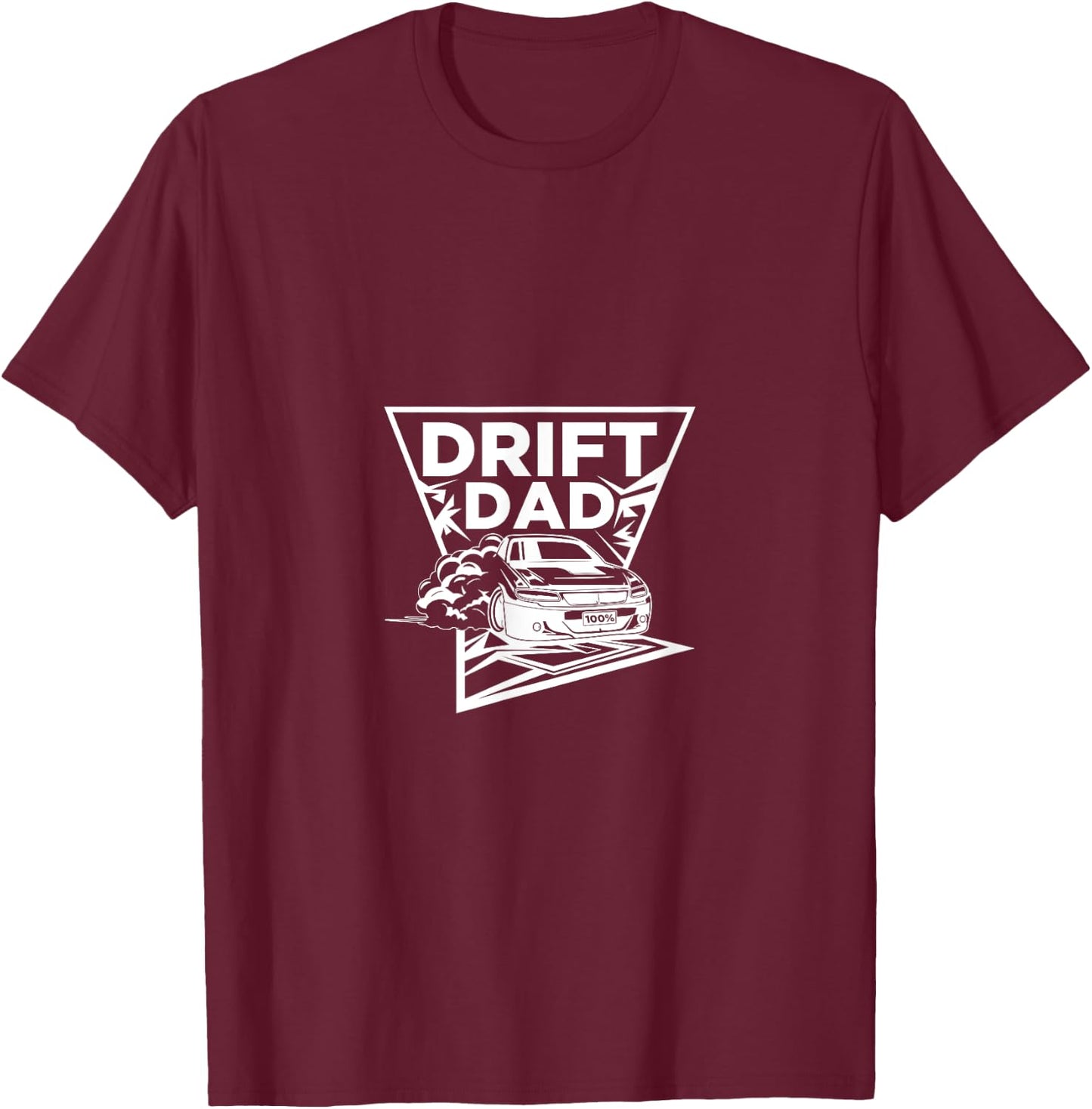 Drift Dad Japan Car Drifting With Smoke Daddy Project Stance T-Shirt - T-Shirt | Maroon