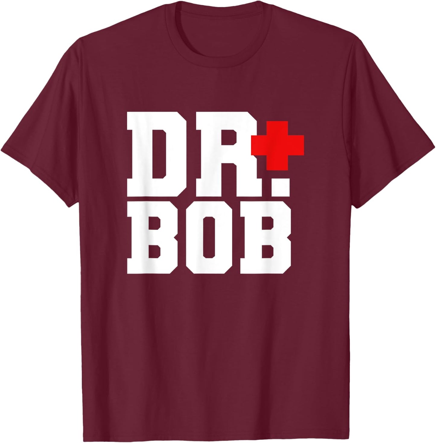 Dr Bob Doctor Costume Fancy Dress Funny Jungle T-Shirt - T-Shirt | Maroon