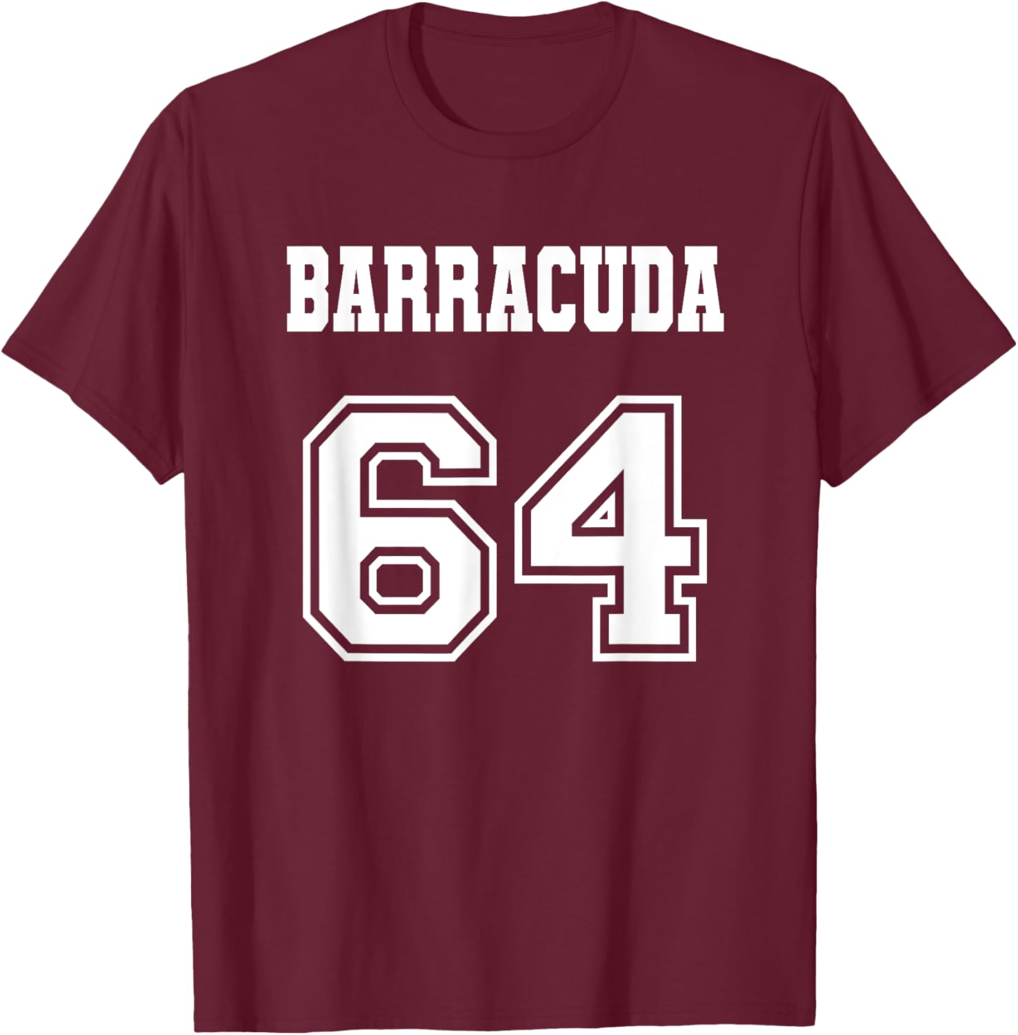 Jersey Style Barracuda 64 1964 Old School Muscle Car Fishing T-Shirt - T-Shirt | Maroon