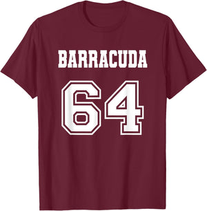 Jersey Style Barracuda 64 1964 Old School Muscle Car Fishing T-Shirt - T-Shirt | Maroon