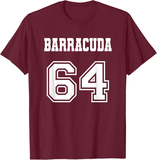 Jersey Style Barracuda 64 1964 Old School Muscle Car Fishing T-Shirt - T-Shirt | Maroon