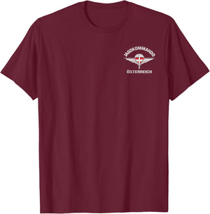 Austria Special Operations Group Force Jagdkommando T-Shirt - T-Shirt | Maroon