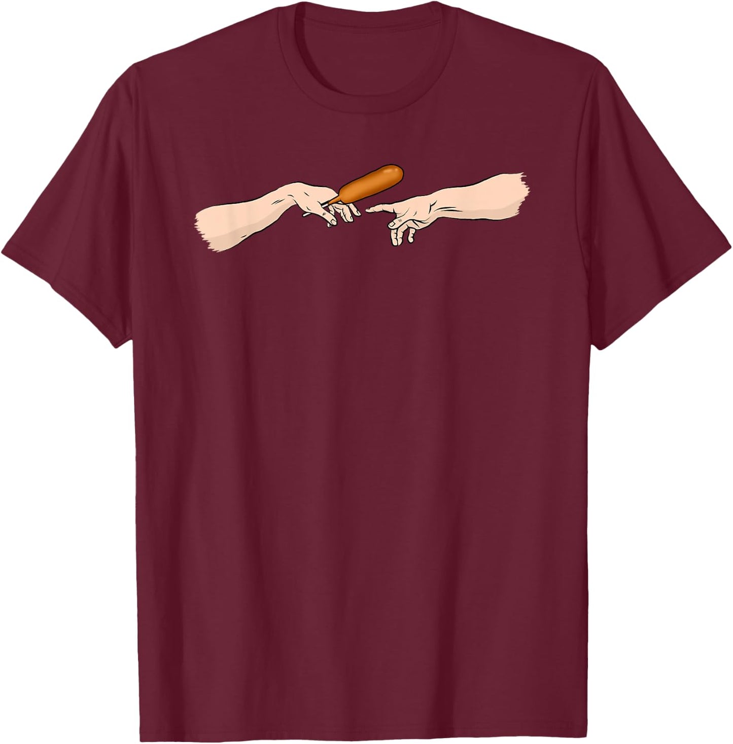 Give me this corndog - I love corndogs lover eater funny Women T-Shirt - T-Shirt | Maroon