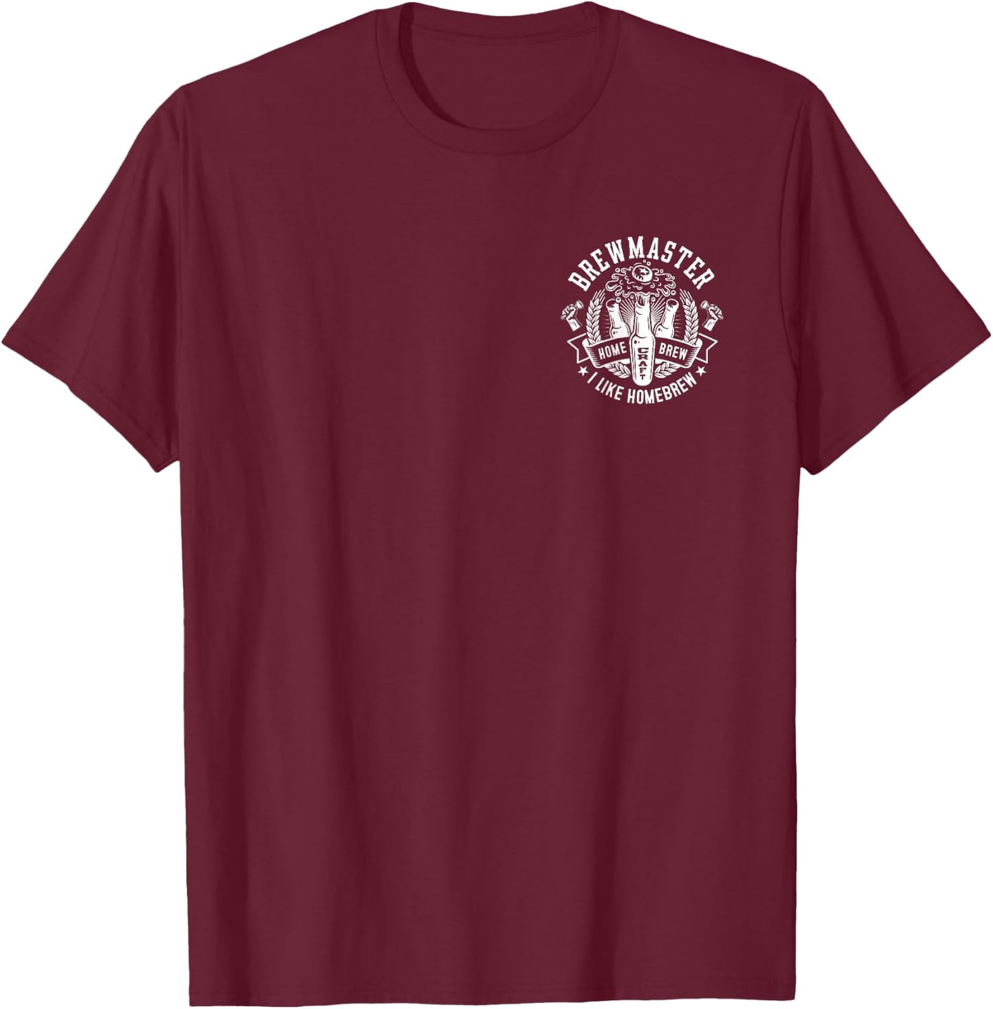 2 Sided Brewmaster Craft Beer I Like Homebrew Brewery T-Shirt - T-Shirt | Maroon