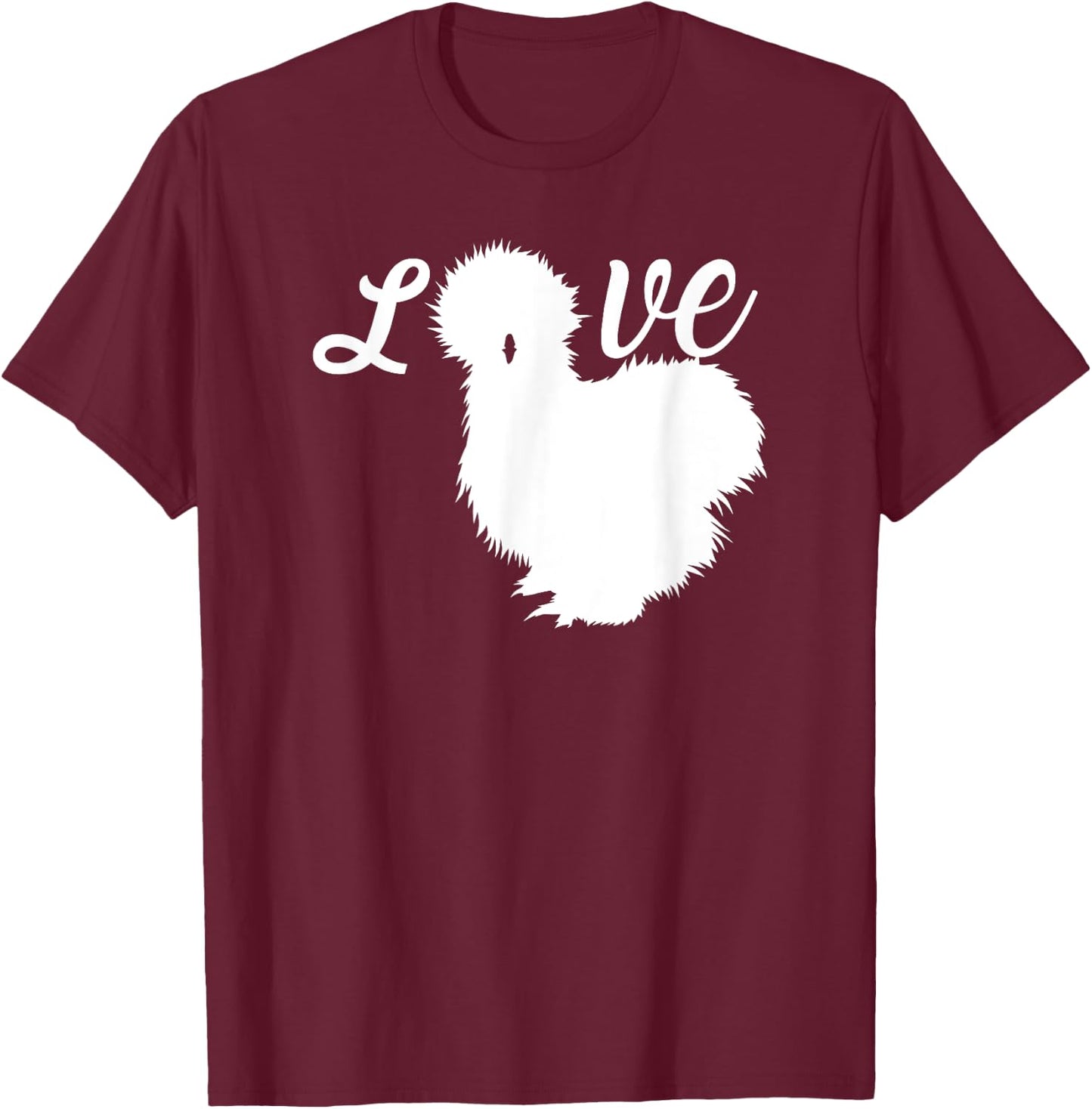 Silkie Chickens Chicken Chickens Whisperer Chicken Lover T-Shirt - T-Shirt | Maroon