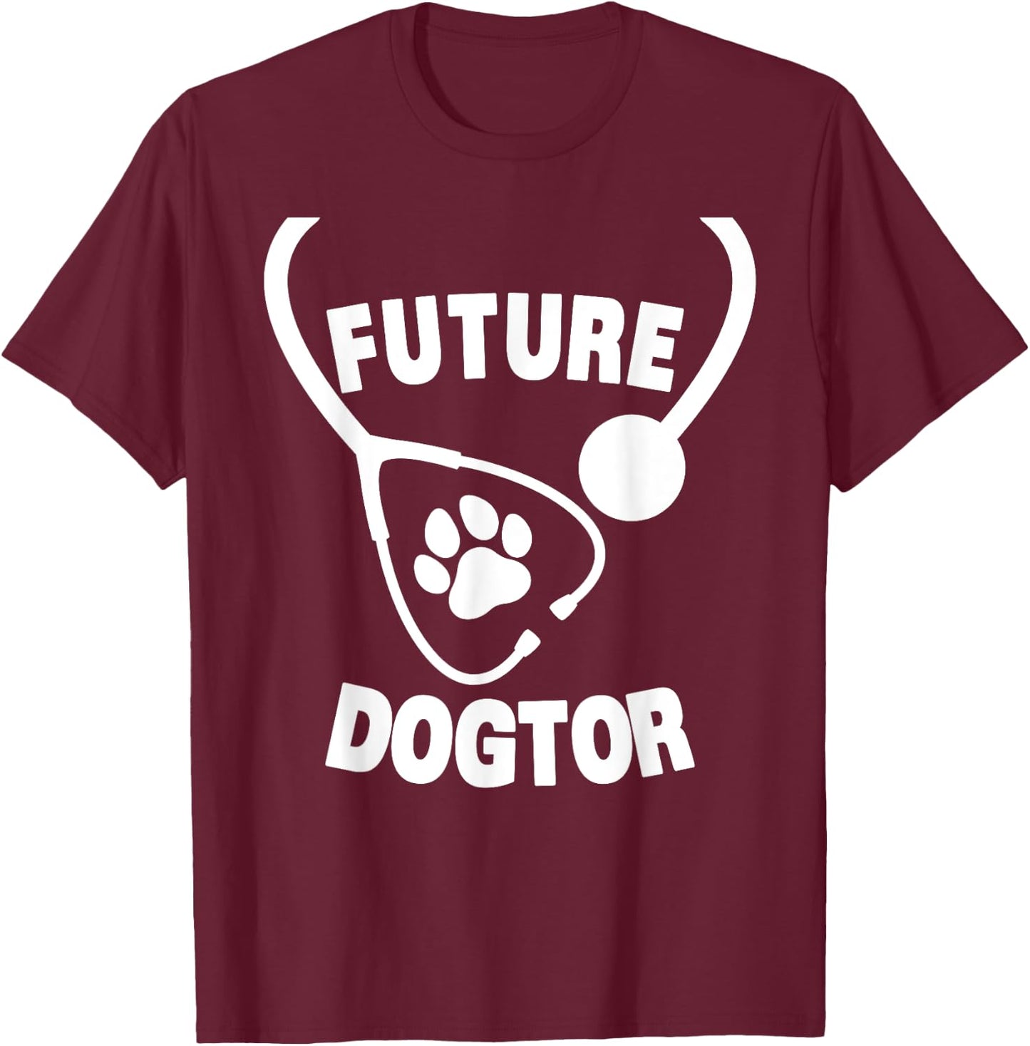 Funny Future Veterinarian Design Women Vet Assistant T-Shirt - T-Shirt | Maroon