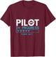 Pilot In Progress Please Wait Pilot T-Shirt - T-Shirt | Maroon