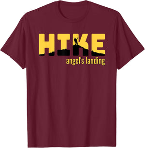 HIKE ANGELS LANDING Classic Hiking Gift T-Shirt - T-Shirt | Maroon