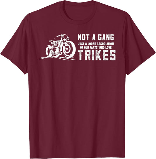 Triker Motorcycle Trike Three Wheeler Motortrike Funny T-Shirt - T-Shirt | Maroon