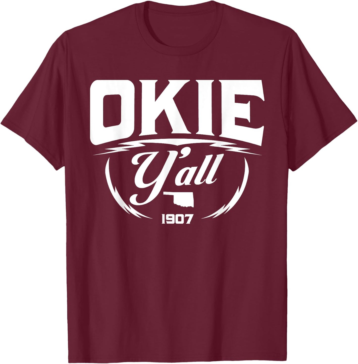 Okie Y'all T-Shirt - T-Shirt | Maroon