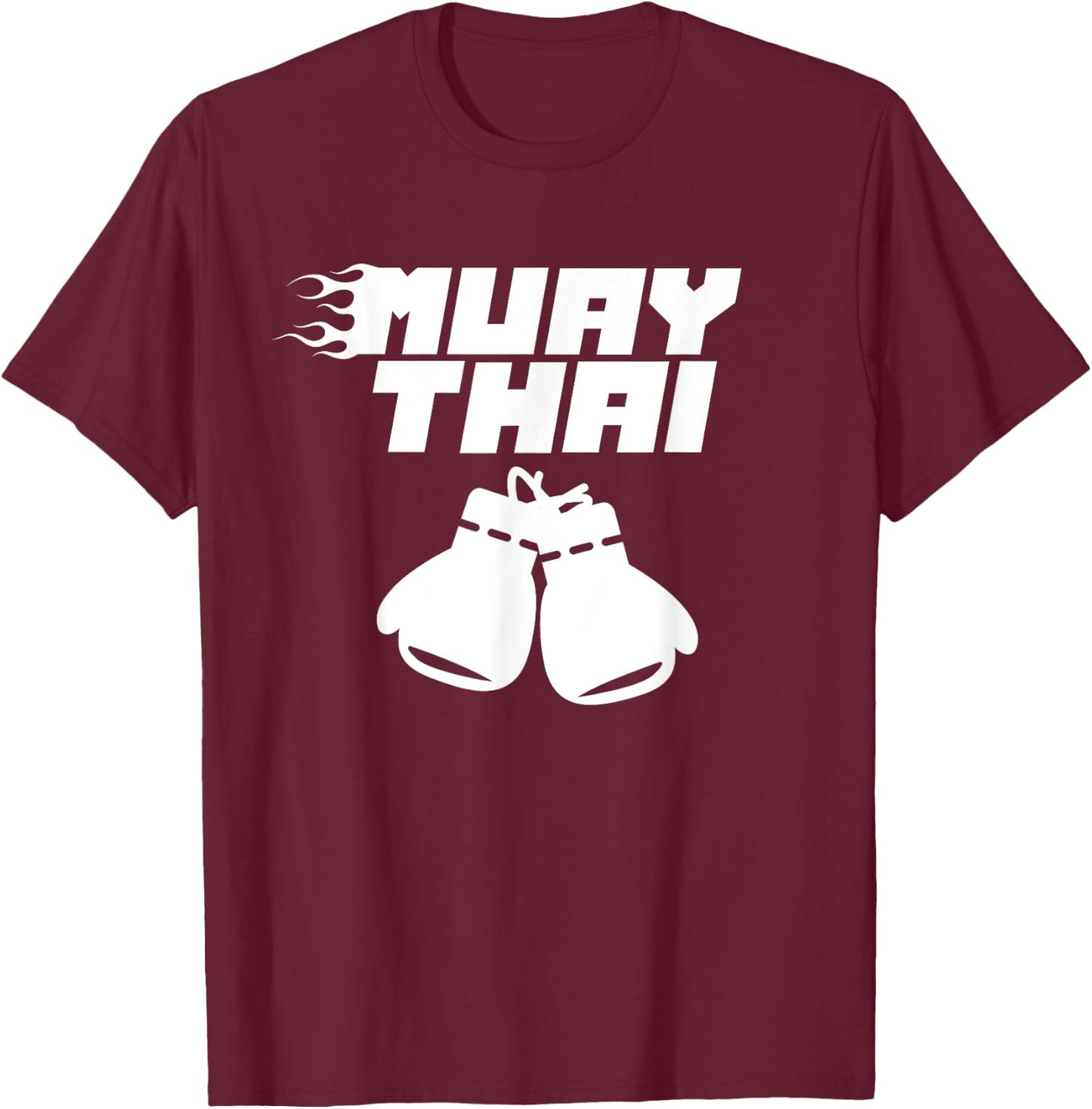 Muay Thai Martial Arts Fighter Hobby Boxing T-Shirt - T-Shirt | Maroon