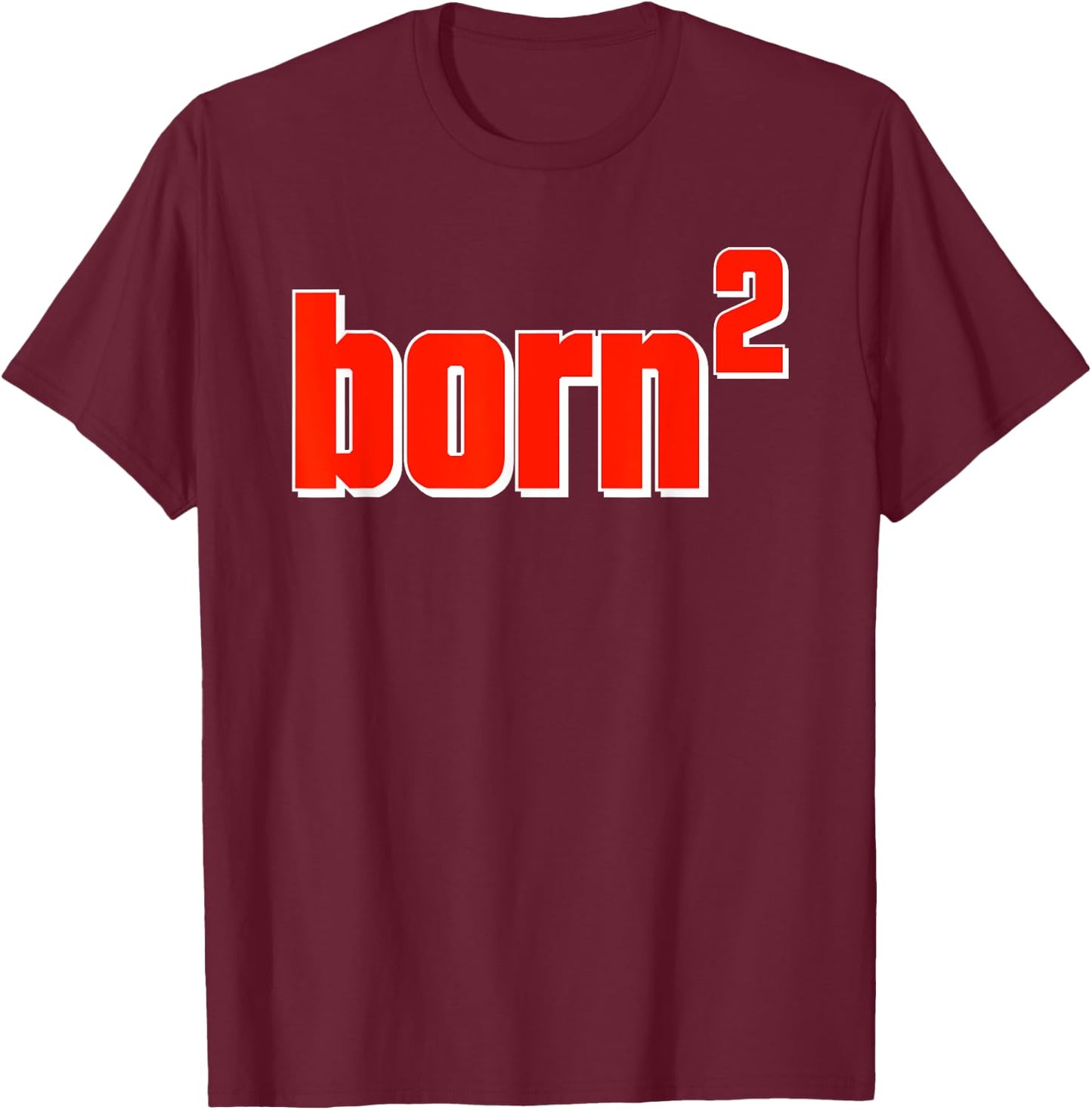 Re-born square (born) 2 John 3:3 T-Shirt - T-Shirt | Maroon