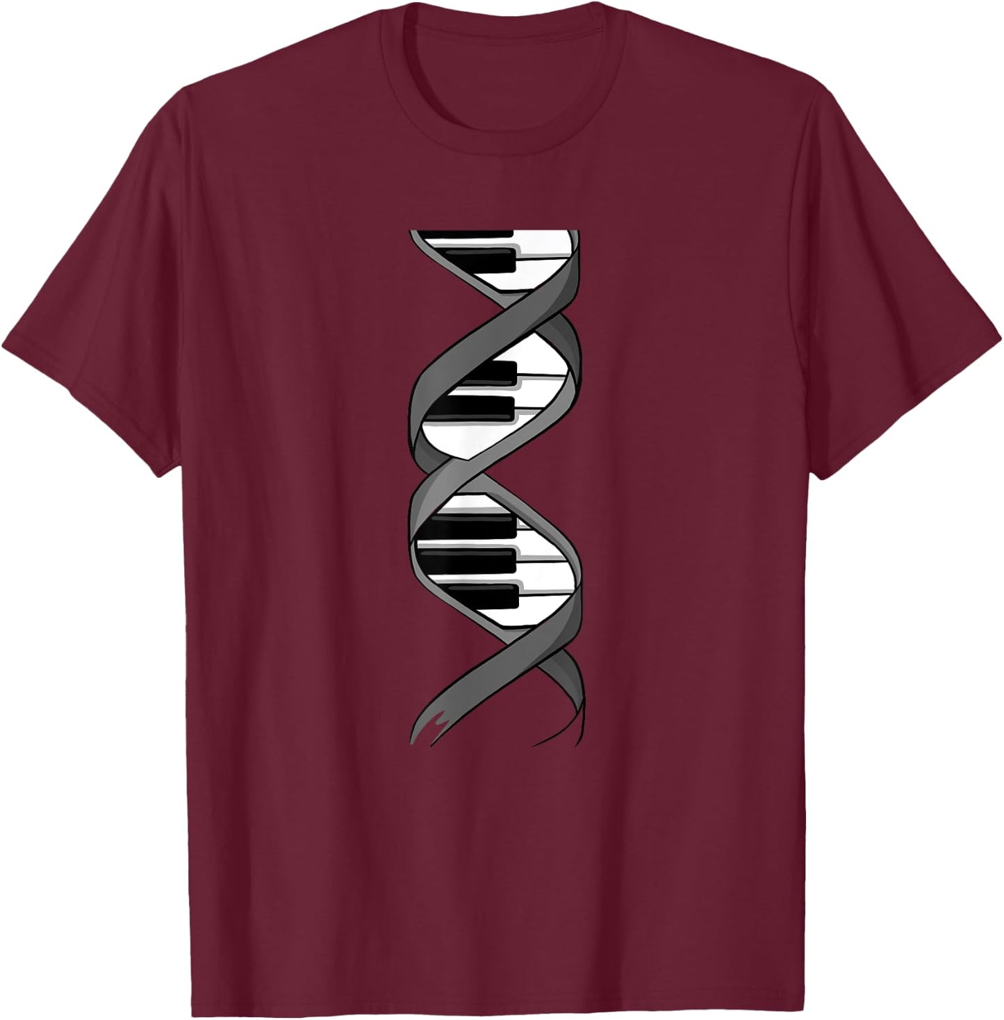 Funny Piano Design Women Keyboard Player Piano Lover T-Shirt - T-Shirt | Maroon
