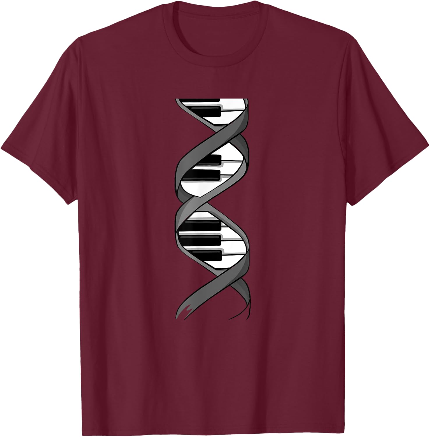 Funny Piano Design Women Keyboard Player Piano Lover T-Shirt - T-Shirt | Maroon