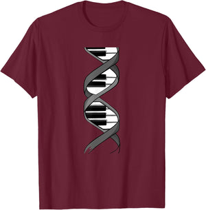 Funny Piano Design Women Keyboard Player Piano Lover T-Shirt - T-Shirt | Maroon