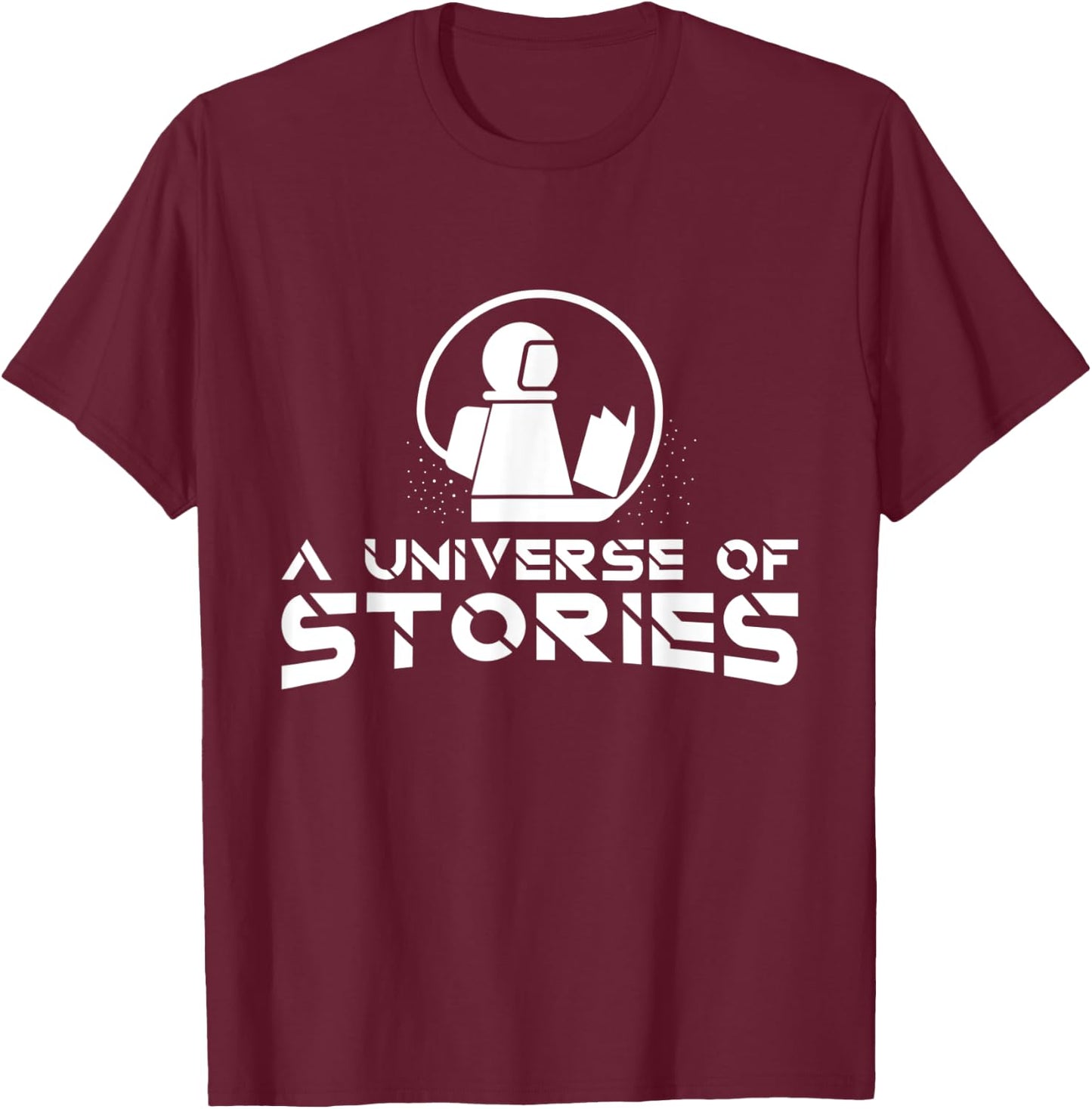 Summer Reading 2019 A Universe of Stories Library Logo Shirt Women Kids T-Shirt - T-Shirt | Maroon