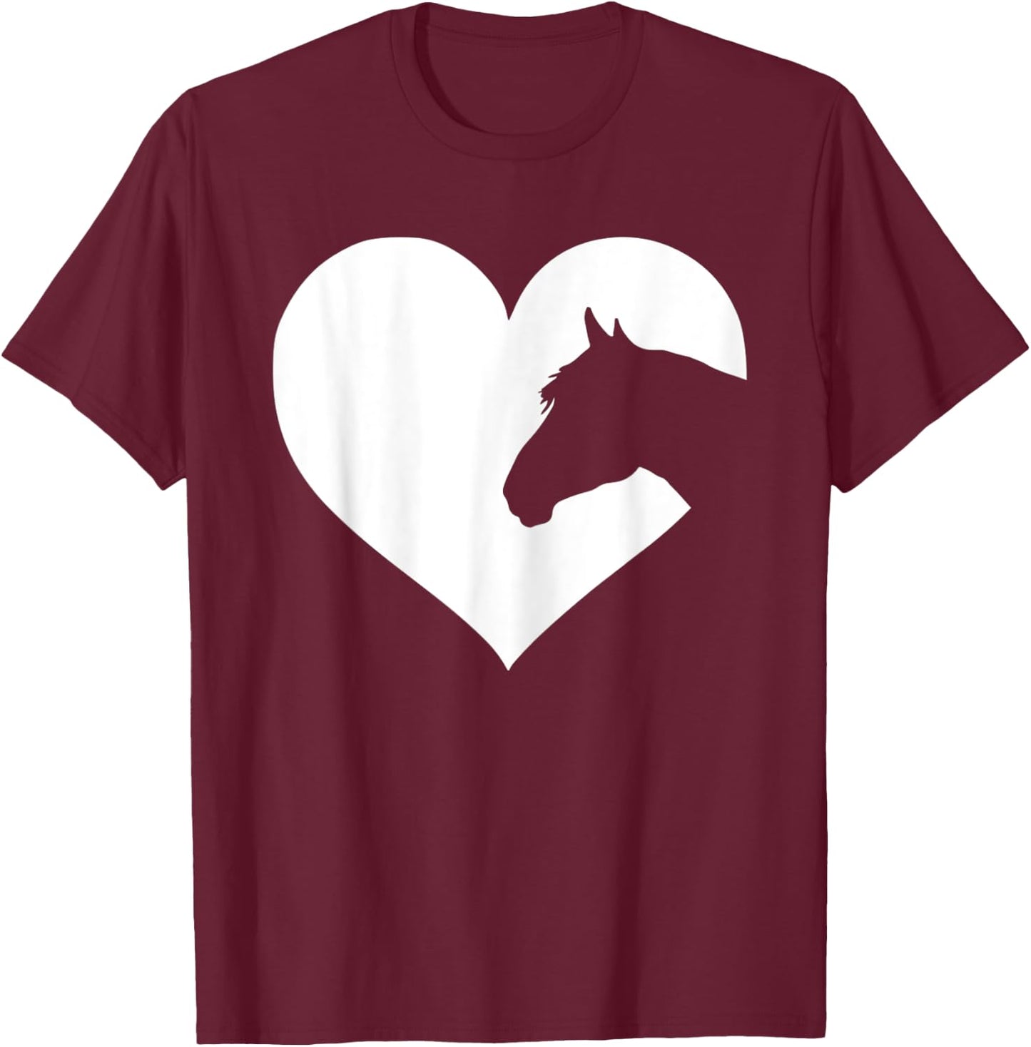 Horse lover Gift girls & women who love horses T-Shirt - T-Shirt | Maroon