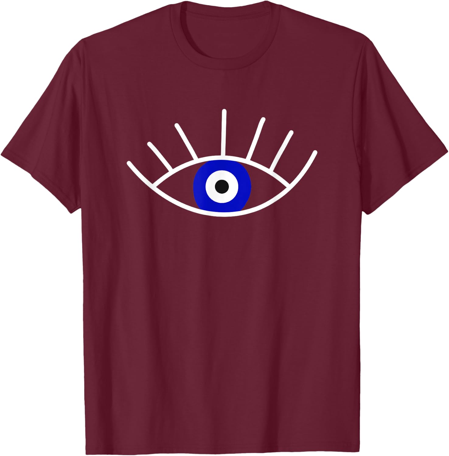 Evil Eye Curse Protection Seeing Eye Evil Eye T-Shirt - T-Shirt | Maroon