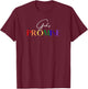 God's Promise- The Rainbow T-Shirt - T-Shirt | Maroon