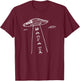 Marfa Texas UFO Lights Tractor Beam Abduction Souvenir T-Shirt - T-Shirt | Maroon