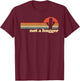 Not a Hugger Cactus funny retro Not a Hugger Cactus T-Shirt - T-Shirt | Maroon