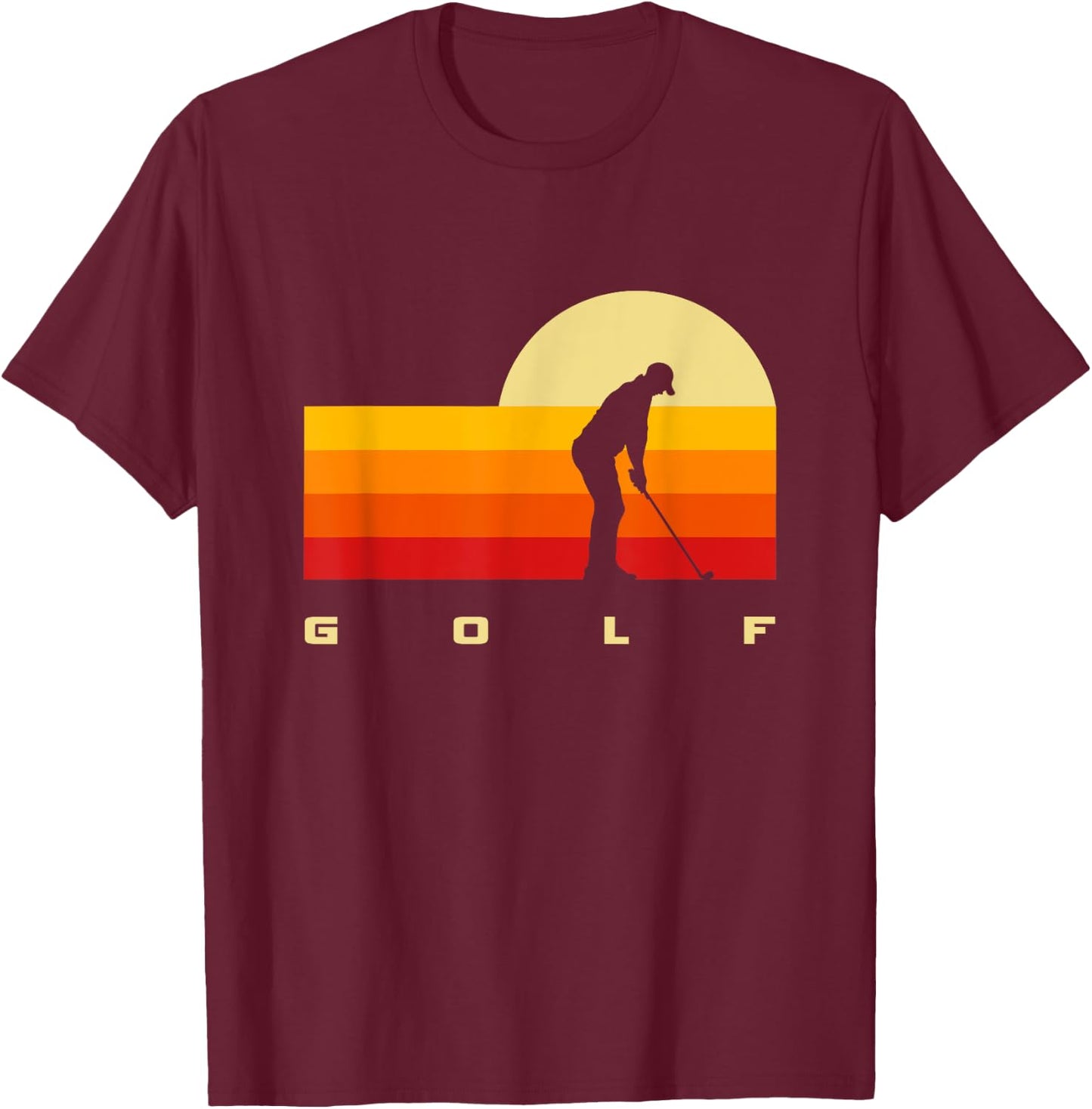 Golfer Golf T-Shirt - T-Shirt | Maroon