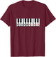 Piano Player Shirt - Piano Ninja T-Shirt - T-Shirt | Maroon