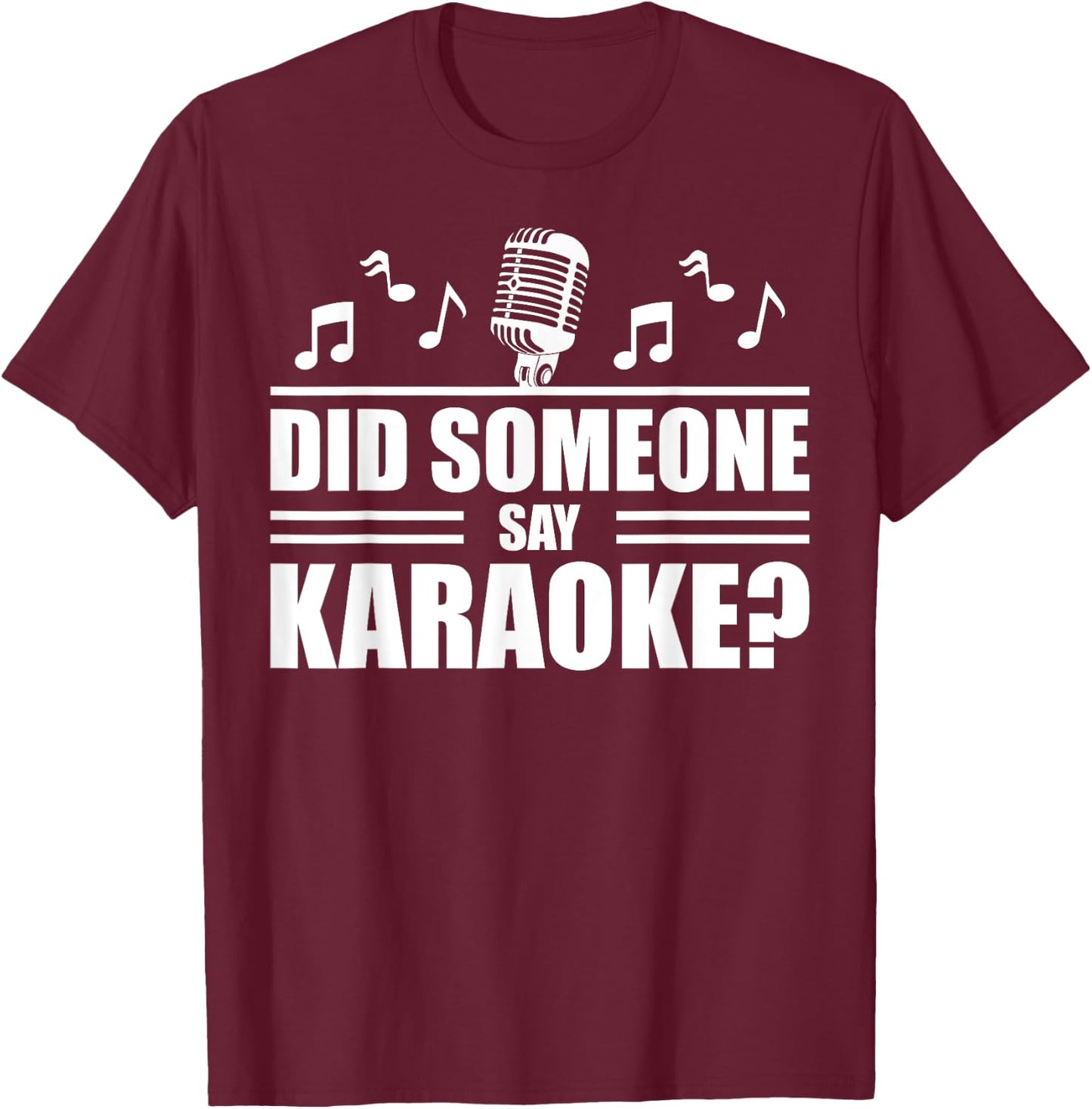 Funny Karaoke Designs Women Singing Music Lovers T-Shirt - T-Shirt | Maroon