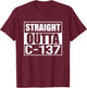 Straight Outta Dimension C-137 Funny T-Shirt - T-Shirt | Maroon