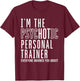 Personal Trainer Bodybuilding Workout Fitness Instructor Gym T-Shirt - T-Shirt | Maroon