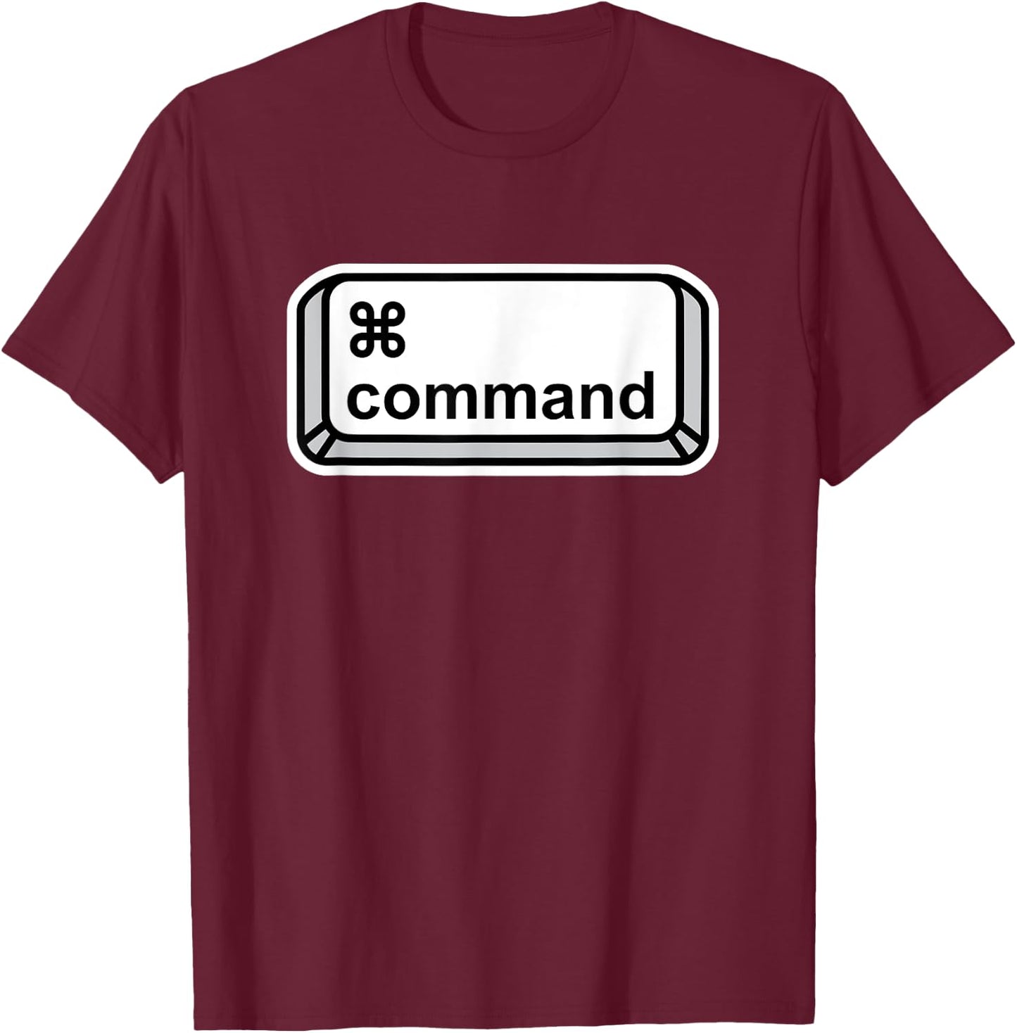 Command Button Computer Key Halloween Group Costume T-Shirt - T-Shirt | Maroon