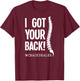 I Got Your Back Funny Chiropractor Crack Dealer T-Shirt - T-Shirt | Maroon