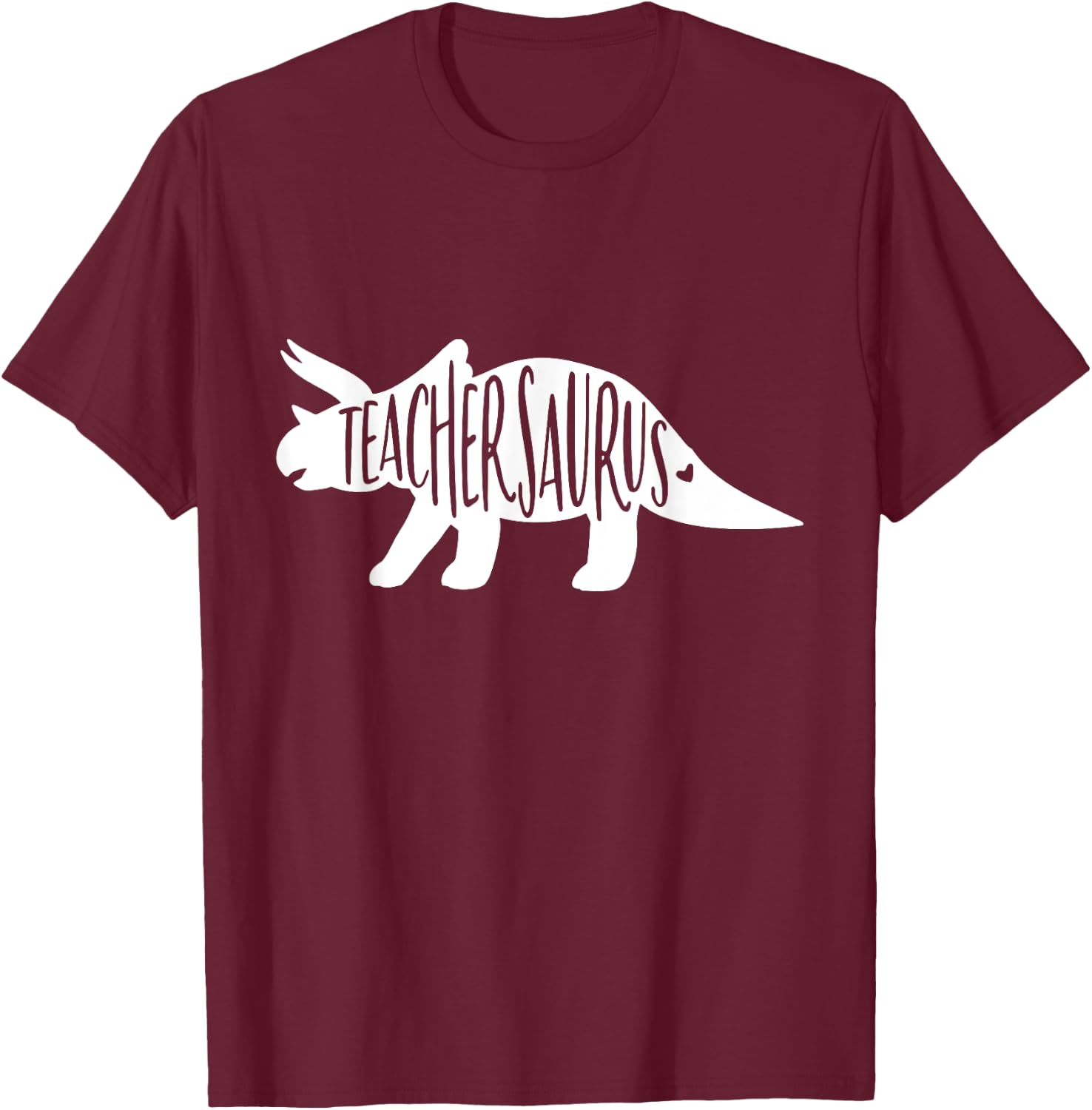 Teachersaurus Like A Normal Teacher Awesome Dinosaur Teacher Men Women Girls Kids T-Shirt - T-Shirt | Maroon