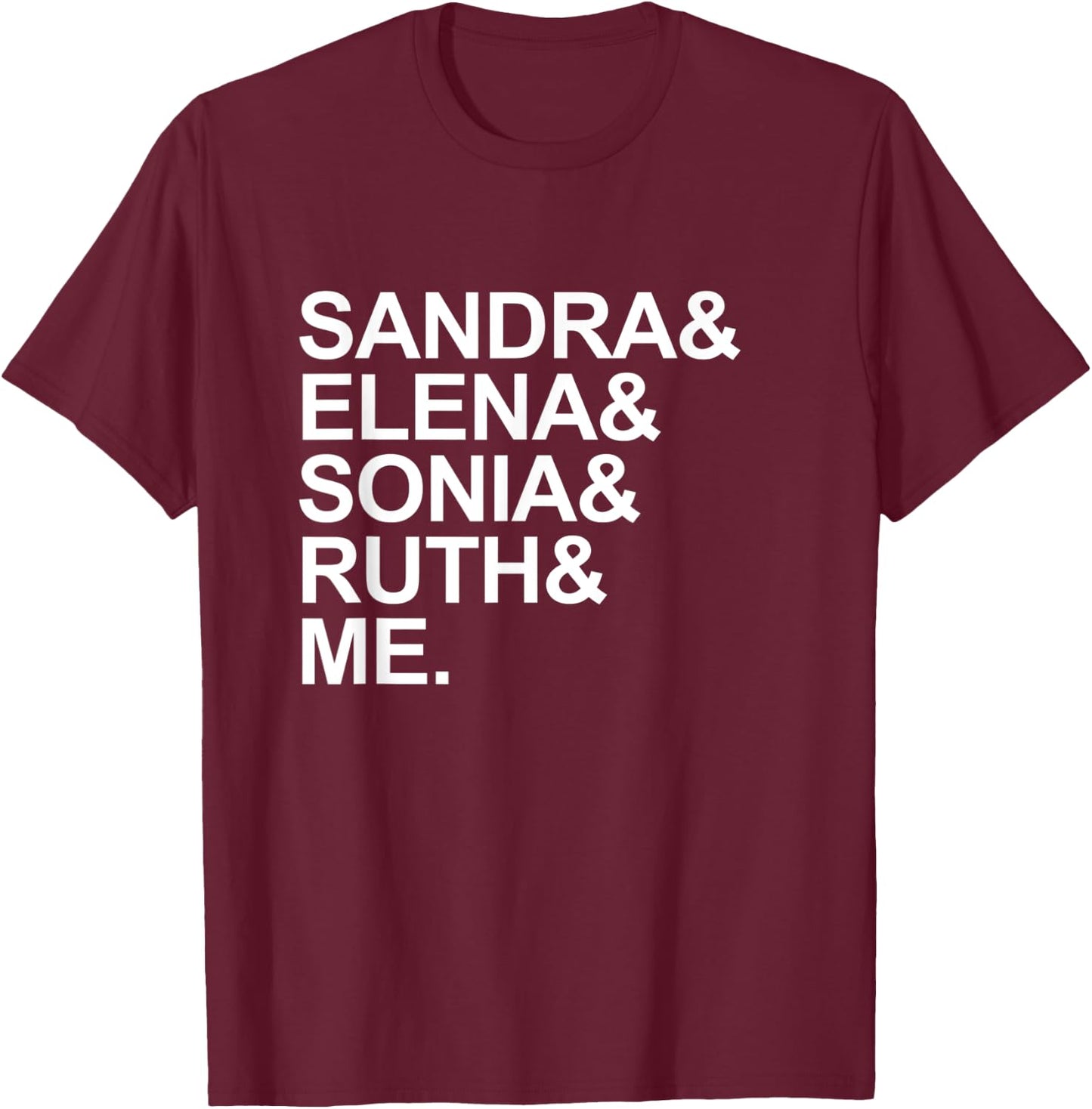 US Supreme Court RBG Justice Female T-Shirt - T-Shirt | Maroon