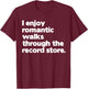 Funny Vinyl Lover Design Women Record Store Lovers T-Shirt - T-Shirt | Maroon