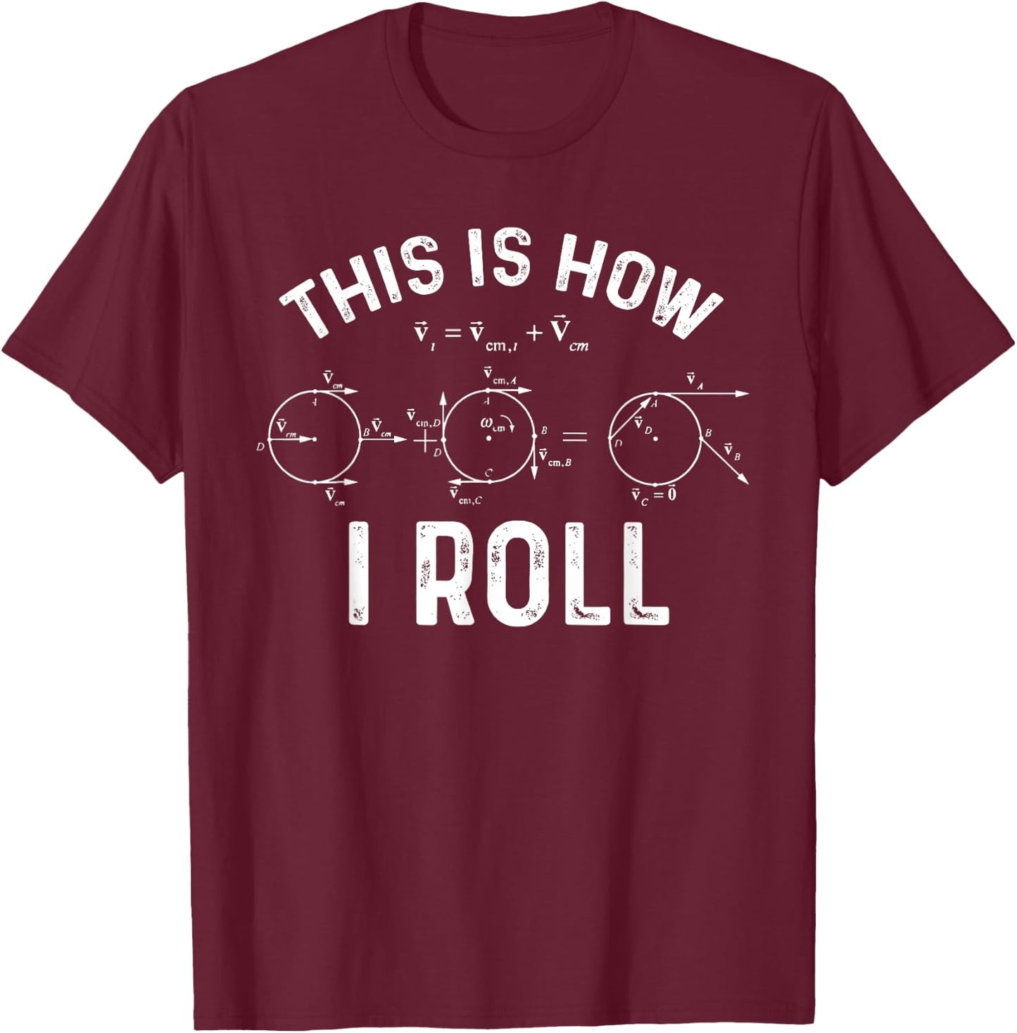 Quantum Physics This Is How I Roll - Quantum Physicist Gift T-Shirt - T-Shirt | Maroon