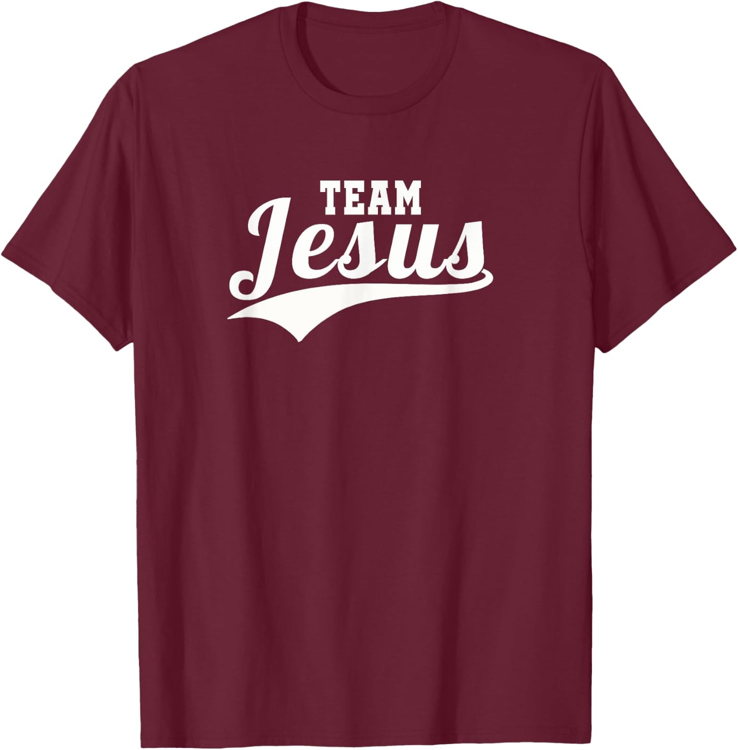 Team Jesus Christian T-Shirt - T-Shirt | Maroon