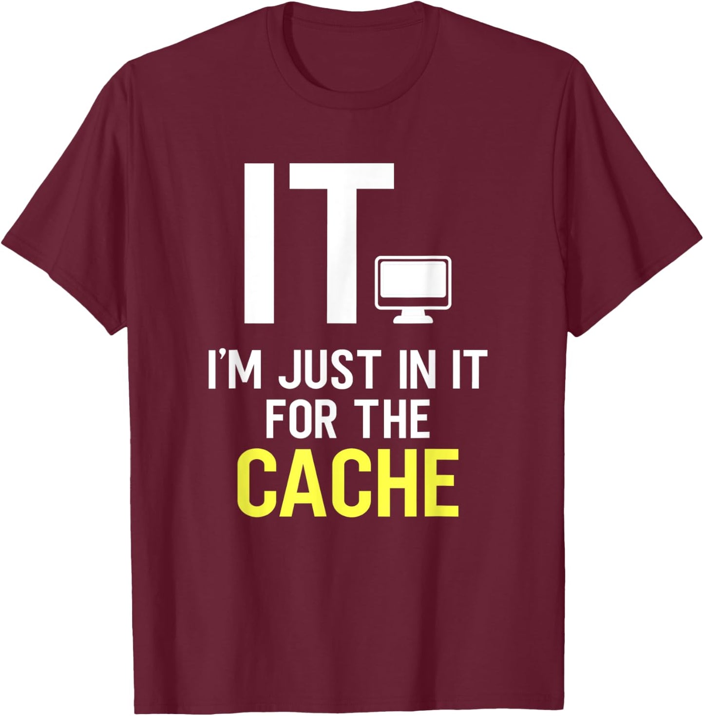 Tech Support IT Helpdesk Computer Geeks Funny T-Shirt - T-Shirt | Maroon
