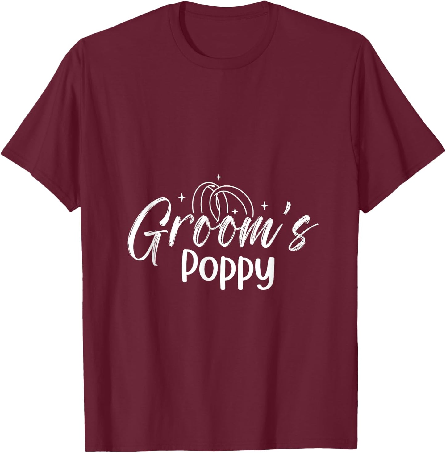 Marriage - Groom's Poppy T-Shirt - T-Shirt | Maroon