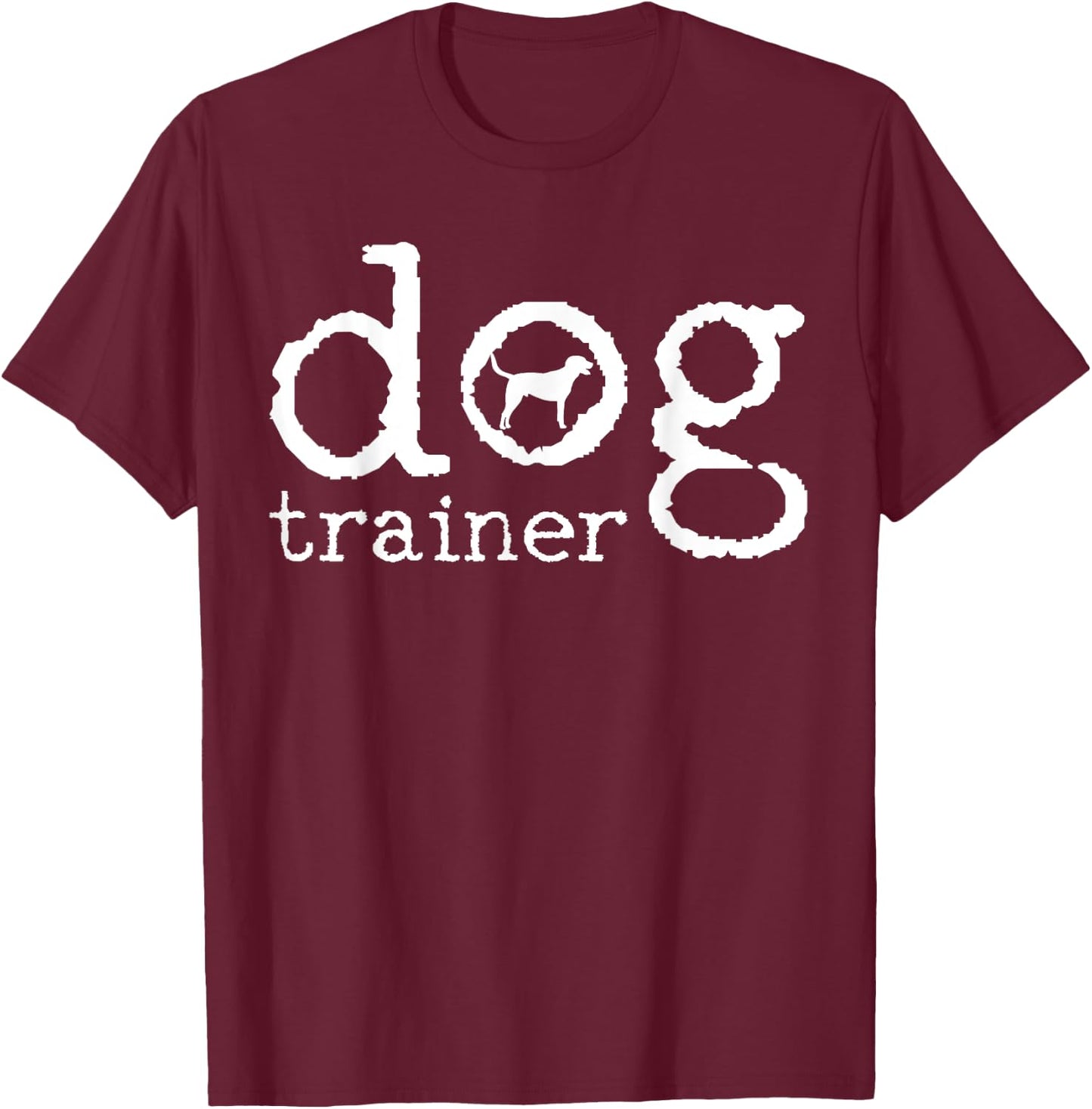 Dog School Trainer Labrador Golden Retriever T-Shirt - T-Shirt | Maroon