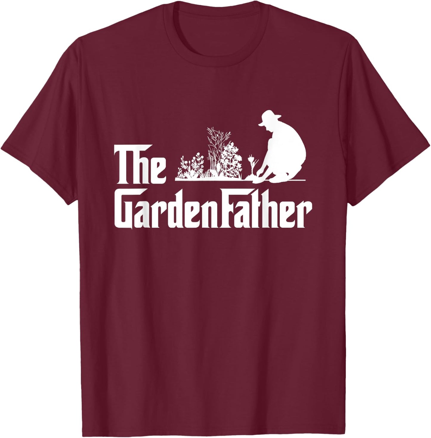 Vintage The Gardenfather Best Gardening Father Gifts Men T-Shirt - T-Shirt | Maroon