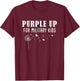 Dandelion Purple Up Military Child Awareness | Men & Women T-Shirt - T-Shirt | Maroon