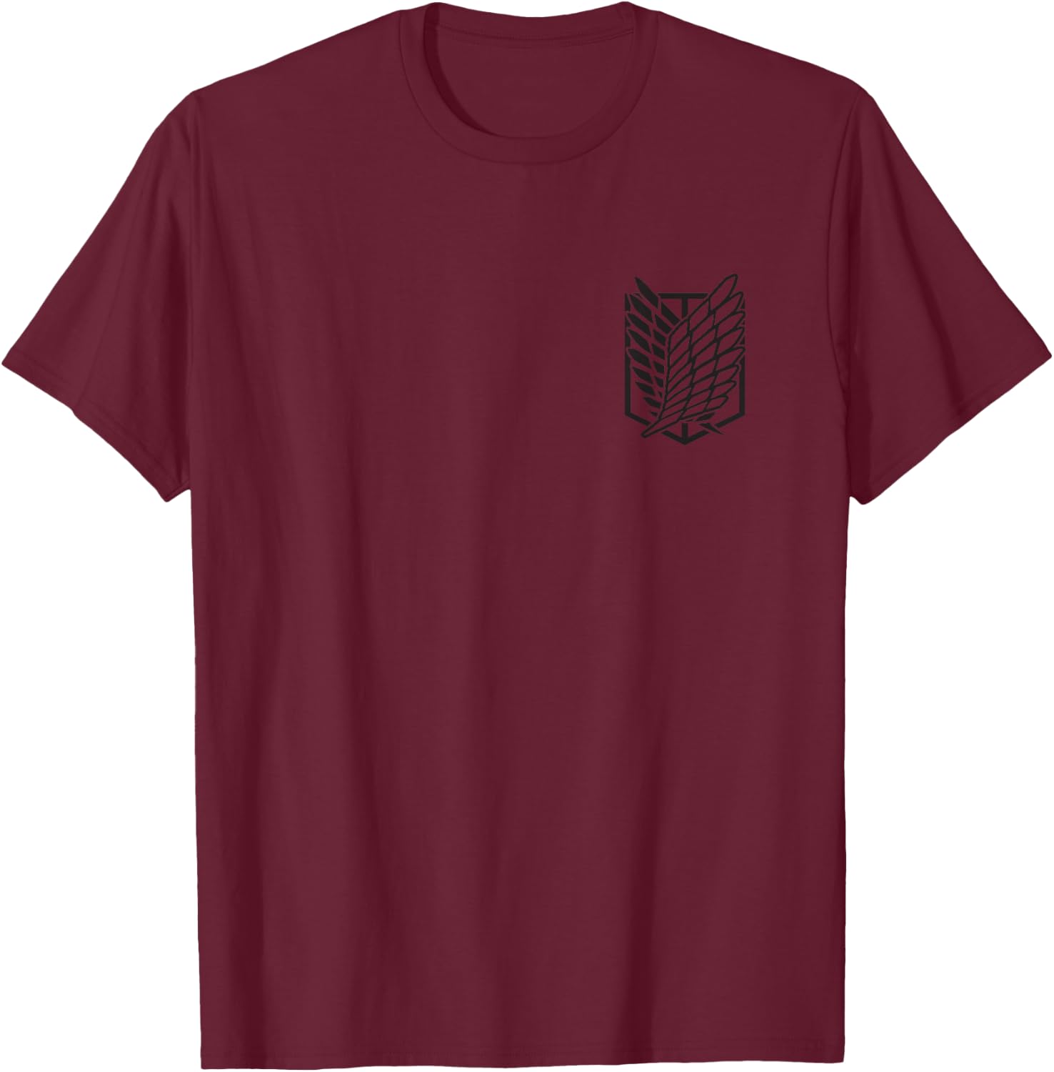 Attack on Titan Season 3 Scout Kanji Front and Back Anime T-Shirt - T-Shirt | Maroon